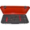 Ratchet wrench set reversible 8-19mm 12-pc in metal box